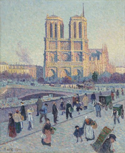 Der Quai Saint-Michel und Notre-Dame von Maximilien Luce